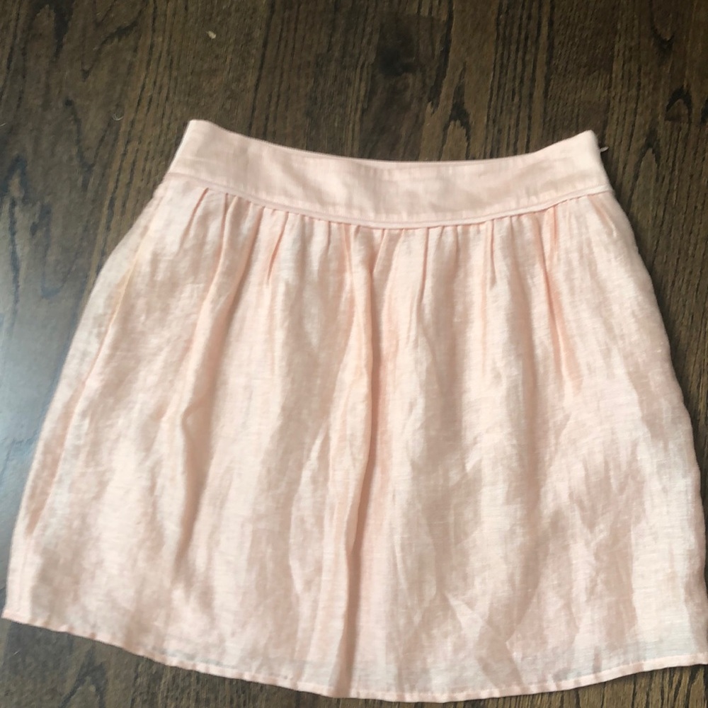 Peachy pink summer skirt from LOFT